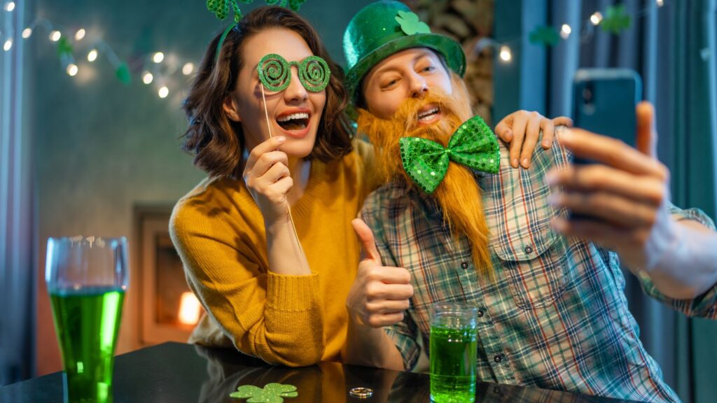 Couple Celebrating St. Patrick's Day